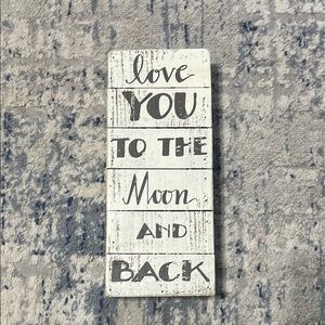 Love You to the Moon and Back Wall Decor